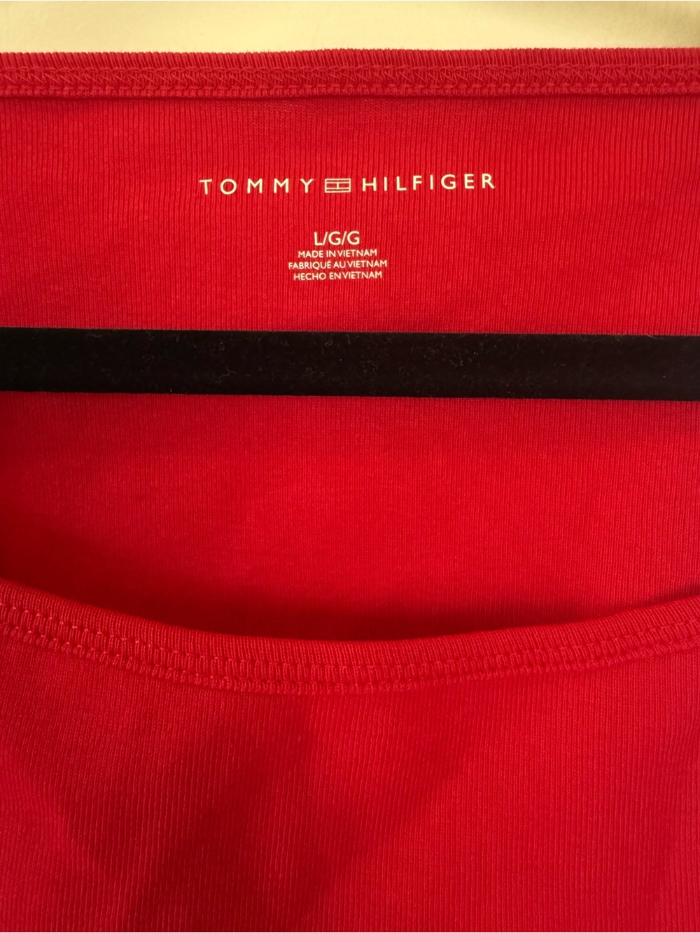 NWT Tommy Hilfiger Red Ruffle Strap Tank Top | Size Large |‎ 100% cotton - Picture 3 of 5